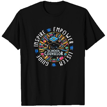 Discover School T Shirts, School Counselor Guide Inspire