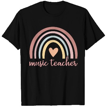 Discover Music Teacher I - Boho Rainbow T Shirts