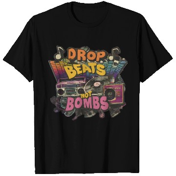 Discover Drop beats not bombs Beats Over Bombs Peace love T Shirts