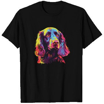 Discover Watercolor Colorful Field Spaniel T Shirts