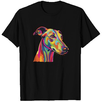 Discover Watercolor Colorful Greyhound T Shirts
