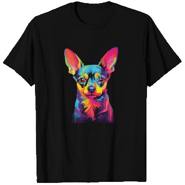 Discover Watercolor Colorful Russian Toy Terrier T Shirts