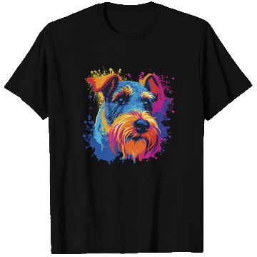 Discover Watercolor Colorful Drahthaar-Foxterrier T Shirts