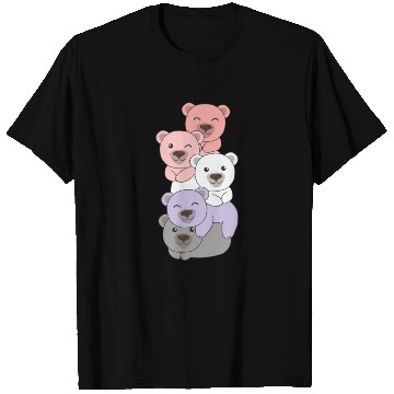 Discover Cupioromantic Flag Pride Lgbtq Cute Bear Pile T Shirts