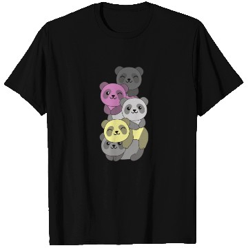 Discover Perigirl Flag Pride Lgbtq Cute Panda Stack T Shirts