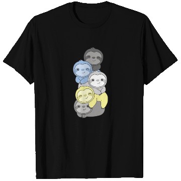 Discover Periboy Flag Pride Lgbtq Cute Sloth Pile T Shirts