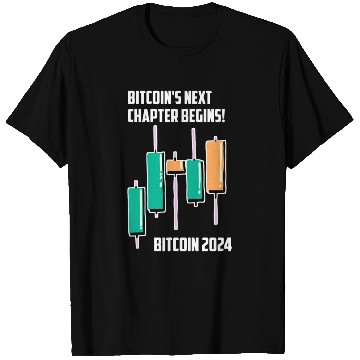 Discover Bitcoin 2024 BitcoinHalving Bitcoin's Next Chapter T Shirts