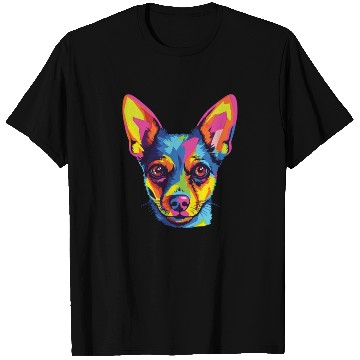 Discover Watercolor Colorful American Toy Terrier T Shirts