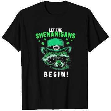 Discover Let The Shenanigans Begin! Irish Raccoon T Shirts