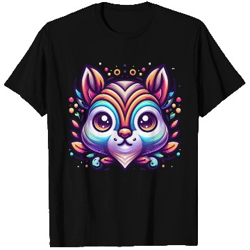 Discover Colorful Squirrel Animal Lover Design T Shirts