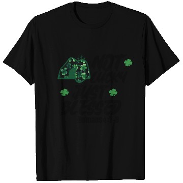 Discover Blessed Beyond Luck: Romans 4:7-8 St. Patrick T Shirts