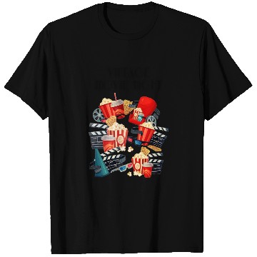 Discover Popcorn Vintage Movie Night T Shirts
