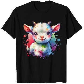 Discover Cute Goat Lover Farm Animal Lamb Enthusiast Design T Shirts