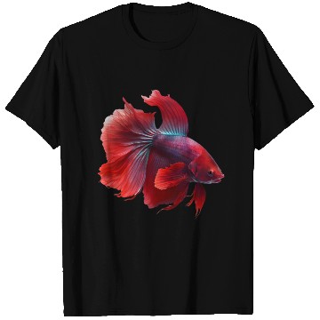 Discover Siamese fighting fish red betta fish T Shirts