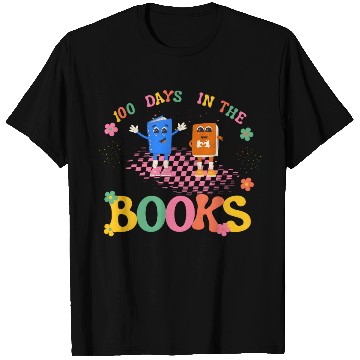 Discover 100 Days in the Books Reading Teacher T Shirts