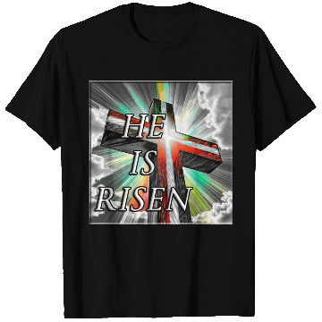 Discover Cross, He is Risen - 1 T Shirts