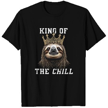 Discover King of the Chill Sloth design T Shirts