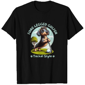 Discover Cute Teckel, dachshund lover and golfers T Shirts