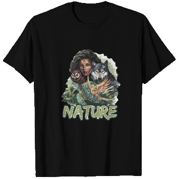 Discover Nature-Inspired Wolf Owl Turtle Phoenix Woman T Shirts