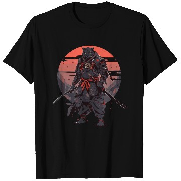 Discover Samurai Katana Sword Japanese Panhter T Shirts