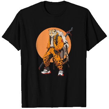 Discover Ninja Samurai Katana Sword Cheetah Manga T Shirts