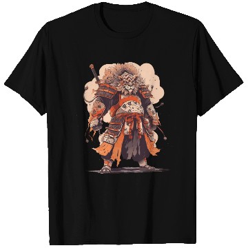 Discover Samurai Katana Sword Anime Lion Manga Warrior T Shirts