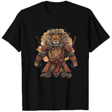 Discover Samurai Katana Sword Anime Lion Manga Warrior T Shirts
