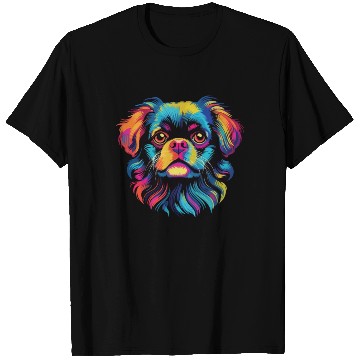 Discover Watercolor Colorful Tibetan Spaniel T Shirts