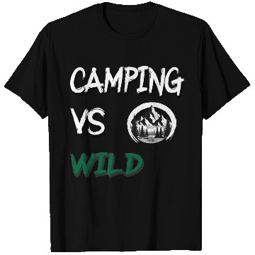 Discover Camping vs Wild T Shirts