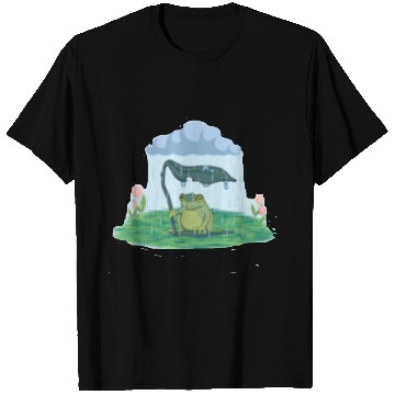 Discover Frog on a rainy day T Shirts