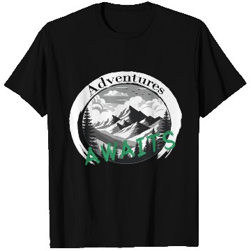 Discover Adventures Awaits, Nature retreat T Shirts