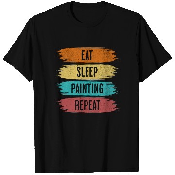 Discover Eat Sleep Painting Repeat T Shirts