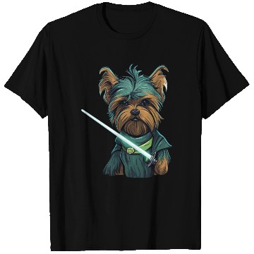 Discover Yorkie with Lightsword T Shirts