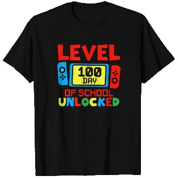 Discover Game Controller Level 100 Days Of School Unlocked T Shirts