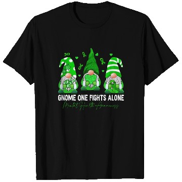 Discover Gnome Fights Mental Health Matters Green Ribbon T Shirts