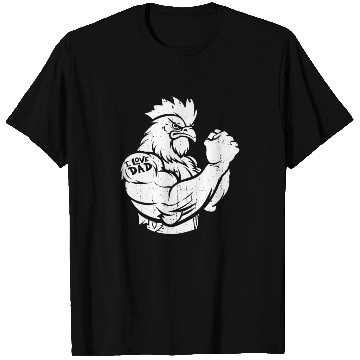 Discover Chicken Hen Biceps Tattoo I Love Dad T Shirts