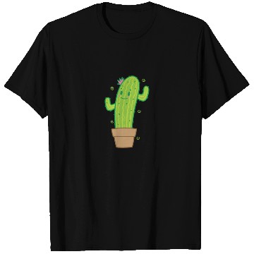 Discover Cactus in Pot Plant Environment T Shirts