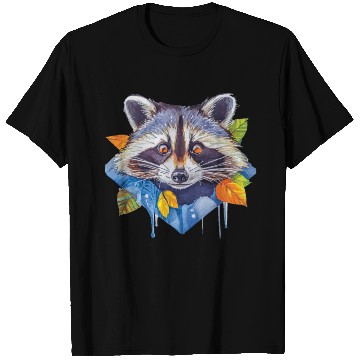 Discover Autumn Raccoon: A Watercolor Wilderness T Shirts