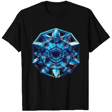 Discover Sapphire Abstract Crystal T Shirts