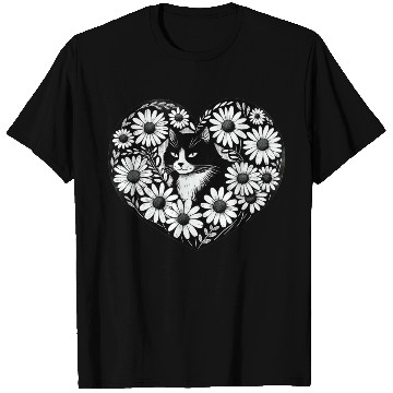 Discover Tuxedo Cat Daisy T Shirts