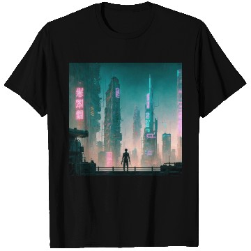 Discover Cyberpunk Cityscape T Shirts