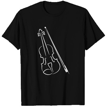 Discover Violin and Stick Sketch T Shirts