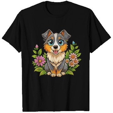 Discover Sweet Australian Shepherd dog T Shirts