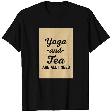 Discover I Need Yoga And Tea Funny Sarcatic Exercise Quote T Shirts
