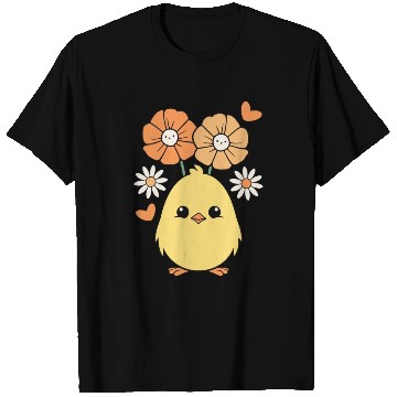 Discover Chick Chicken Spring Flowers Summer Easter Garden T Shirts