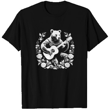 Discover Grizzly Bear Guitar T Shirts