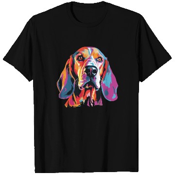 Discover Watercolor Colorful American Foxhound T Shirts