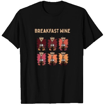 Discover Breakfast Wine Coffee Lover Wine Lover Caffeine Ch T Shirts