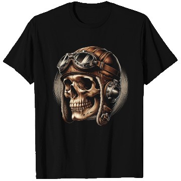 Discover Retro Flight Skull T Shirts