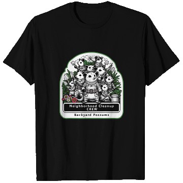 Discover Backyard Possums Cleanup Crew Eco Warriors T Shirts